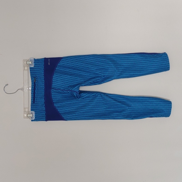 Blue Nike Running Dri-Fit Crop Leggings XS - Picture 4 of 11